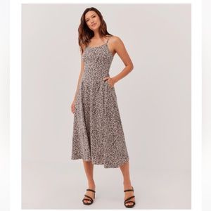 Pact ~ Fit and Flare Midi Dress